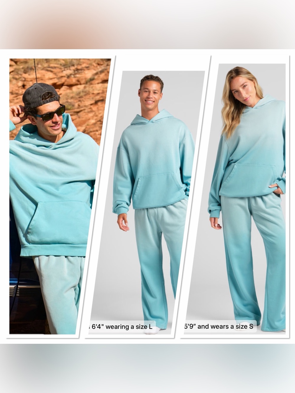 Comfrt Sunwash Coastal Hoodie and Pants Bundle
